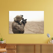 Een zee vuurt de M-32 Canvas Afdruk (Insitu (Woonkamer))