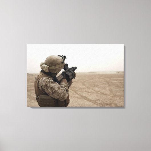Een zee vuurt de M-32 Canvas Afdruk (Voorkant)