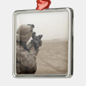 Een zee vuurt de M-32 Metalen Ornament (Links)