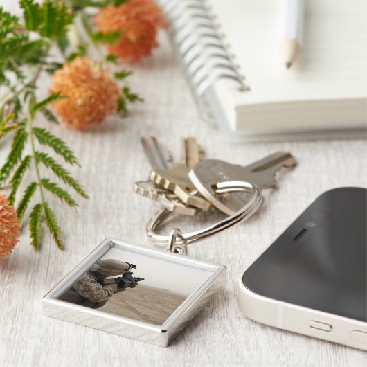 Een zee vuurt de M-32 Sleutelhanger (Zijkant)