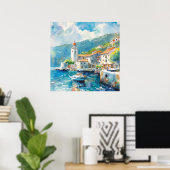 Een zeehaven poster (Thuiskantoor)