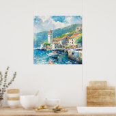 Een zeehaven poster (Keuken)