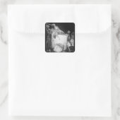 Een zeeman van de kustwacht stierf in zijn battle_ vierkante sticker (Tas)