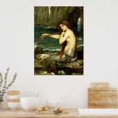 Een Zeemeermin (1901) ~ Kunstcanvas Poster (Keuken)