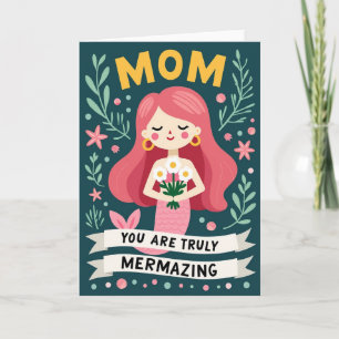 Een Zeemeermin Bewonderingskaart Kaart