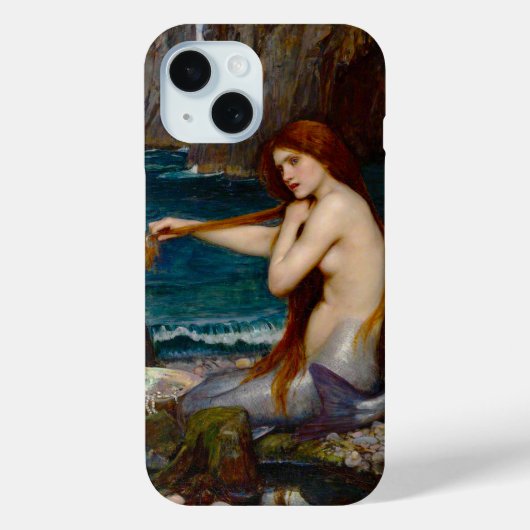 Een zeemeermin, ca. 1900 door John Waterhouse Case-Mate iPhone Case (Achterkant)