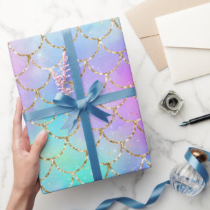 Een Zeemeermin Galaxy Serie Design 10 Cadeaupapier