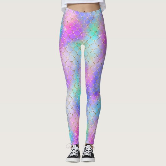 Een Zeemeermin Galaxy Serie Design 10 Leggings (Voorkant)