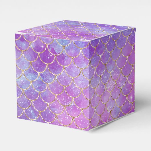 Een Zeemeermin Galaxy Serie Design 8   Bedankdoosjes (Voorkant Zijde)