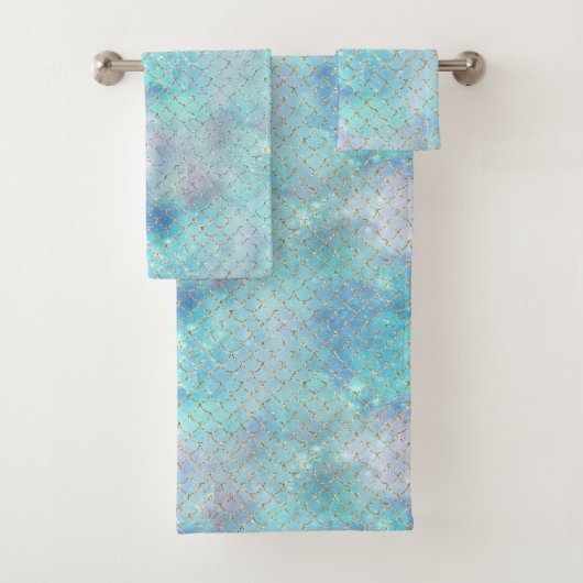 Een Zeemeermin Galaxy Serie Ontwerp 2 Bad Handdoek (Insitu)