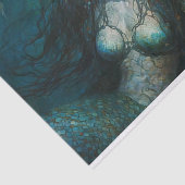 Een zeemeermin in de oceaan tissuepapier (Detail)