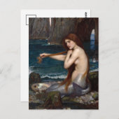 Een zeemeermin | John William Waterhouse Briefkaart (Voorkant / Achterkant)