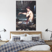 Een Zeemeermin John William Waterhouse Mythologisc Canvas Afdruk (Insitu (Slaapkamer))