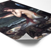 Een zeemeermin John William Waterhouse Mythologisc Poster (Hoek)