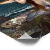 Een zeemeermin | John William Waterhouse Poster (Hoek)