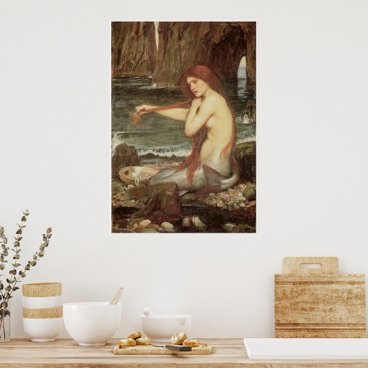 Een zeemeermin poster (Keuken)