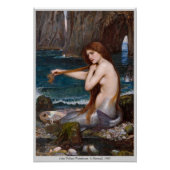 Een zeemeermin van John William Waterhouse 1900 CC Perfect Poster (Voorkant)