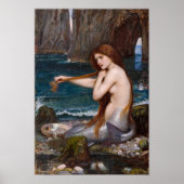 Een zeemeermin van John William Waterhouse 1900 Sm Poster (Voorkant)