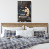 Een zeemeermin van John William Waterhouse Canvas Afdruk (Insitu (Slaapkamer))