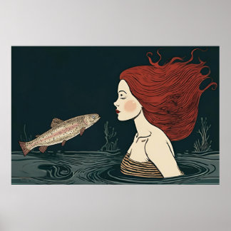 Een zeemeermin worden. Gezoend door de Fish King Poster