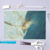 Een zeemeermin wordt door zeemijlen gemobiliseerd  tissuepapier (Craft)