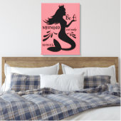 Een zeemeermin zijn en Waves Canvas afdrukken make (Insitu (Slaapkamer))