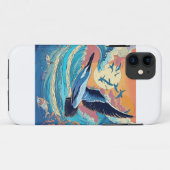 Een zeemeeuw indienen boven zee print telefoonhoes Case-Mate iPhone case (Achterkant (horizontaal))