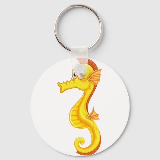 Een zeepaardje sleutelhanger (Voorkant)