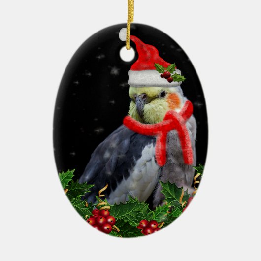 Een zeer Berry kerstversiering Keramisch Ornament (Voorkant)