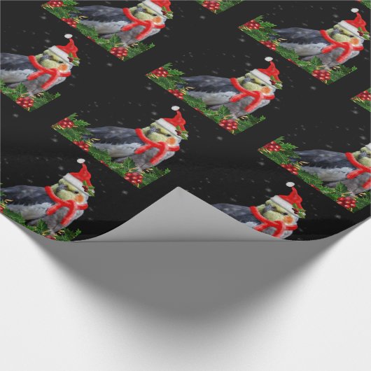 Een zeer bruisend kerstpapier cadeaupapier (Hoek)