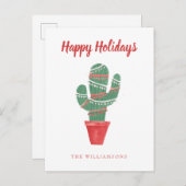 Een zeer Cactus kerstboom Briefkaart (Voorkant / Achterkant)