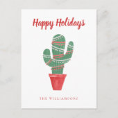 Een zeer Cactus kerstboom Briefkaart (Voorkant)