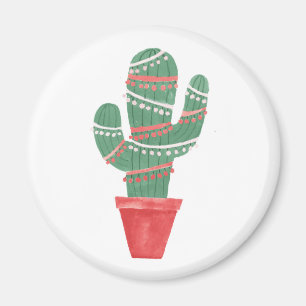 Een zeer Cactus kerstboom Magneet