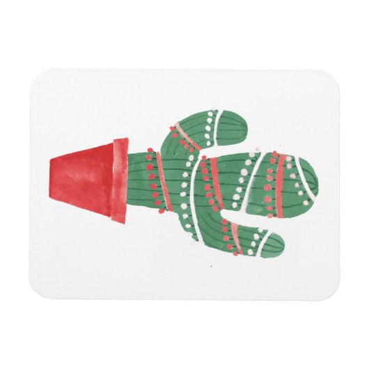 Een zeer Cactus kerstboom Magneet (Horizontaal)