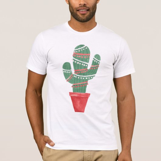 Een zeer Cactus kerstboom T-shirt (Voorkant)