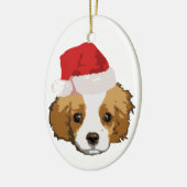 Een zeer Cavalier kerstfeest Keramisch Ornament (Links)