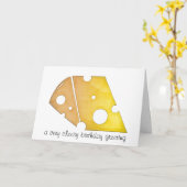 Een zeer cheesy verjaardagsfeest Wenskaart Kaart (Gele Bloem)