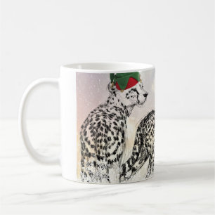 Een zeer Cheetah-kerstfeest Koffiemok