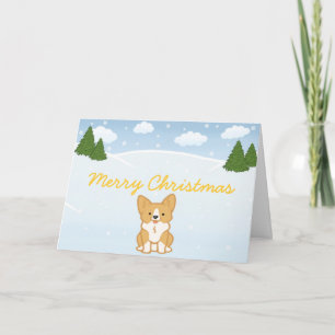 Een zeer Corgi Kerst - Feestdagen Kaart
