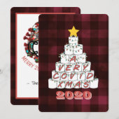 Een zeer COVID Xmas Grappige 2020 toiletpapier boo Feestdagenkaart (Voorkant / Achterkant)