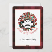 Een zeer COVID Xmas Grappige 2020 toiletpapier boo Feestdagenkaart (Achterkant)