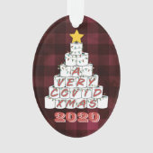 Een zeer COVID Xmas Grappige 2020 toiletpapier boo Ornament (voorkant)