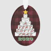 Een zeer COVID Xmas Grappige 2020 toiletpapier boo Ornament (achterkant)