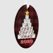 Een zeer COVID Xmas Grappige 2020 toiletpapier boo Ornament (voorkant)