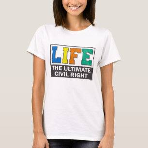 Een zeer directe pro-life boodschap over de shirte t-shirt
