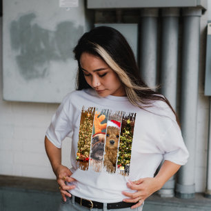 Een zeer doggy Christmas Brush Stroke T-shirt