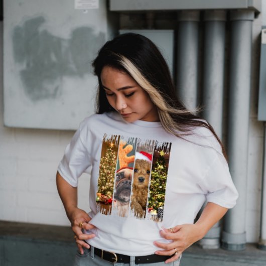 Een zeer doggy Christmas Brush Stroke T-shirt