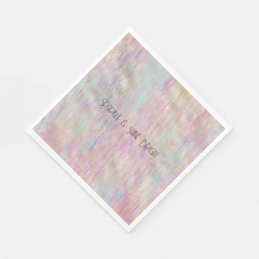 Een zeer eenhoorn sprankeling Glitzy Goud Roze Ker Servet (Hoek)