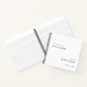 Een zeer eenvoudige bruiloft witte gastenboek notitieboek (Binnen)