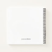 Een zeer eenvoudige bruiloft witte gastenboek notitieboek (Achterkant)
